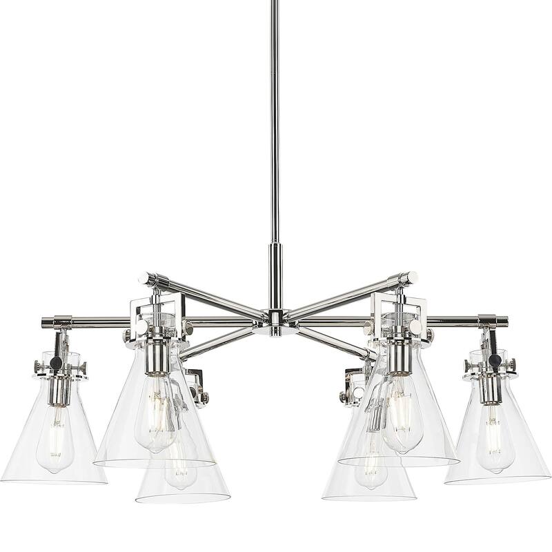 Innovations Lighting 411-6CR-16-26 Newton Cone Chandelier Newton Cone