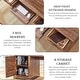 preview thumbnail 17 of 28, 60" Farmhouse Executive Desk, Wood Home Office Desk, Computer Desk