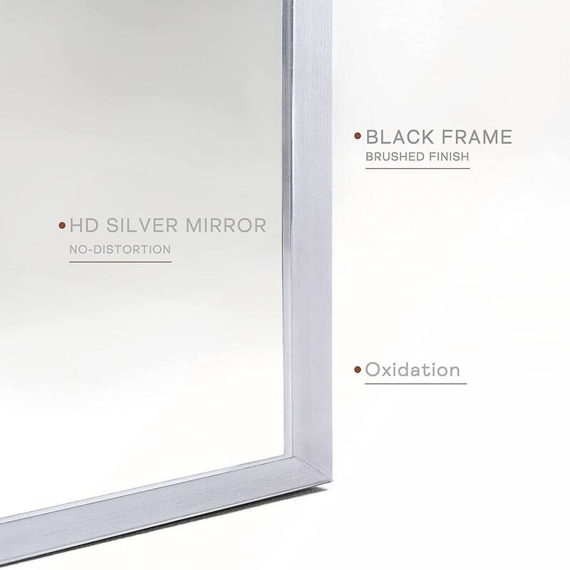 20x30 Inch Metal Framed Arched Bathrrom Mirror
