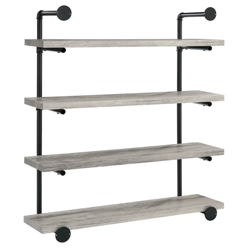 Elmcrest Farmhouse 39-inch 4-shelf Wall Bookshelf