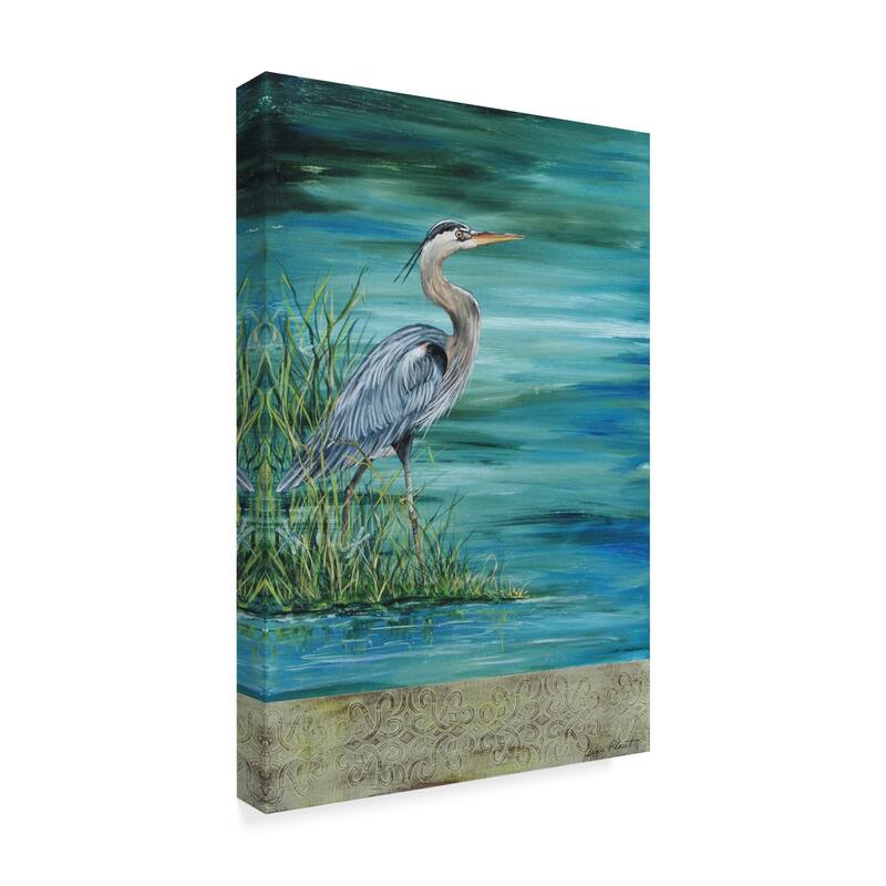 Jean Plout 'Great Blue Heron' Canvas Art