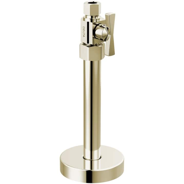 Delta DT021203 Straight Supply Stop Valve with Dial Handle - Brilliance Polished Nickel