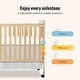 preview thumbnail 5 of 5, Dream On Me Natural Wood 2-in-1 Classic Convertible Crib