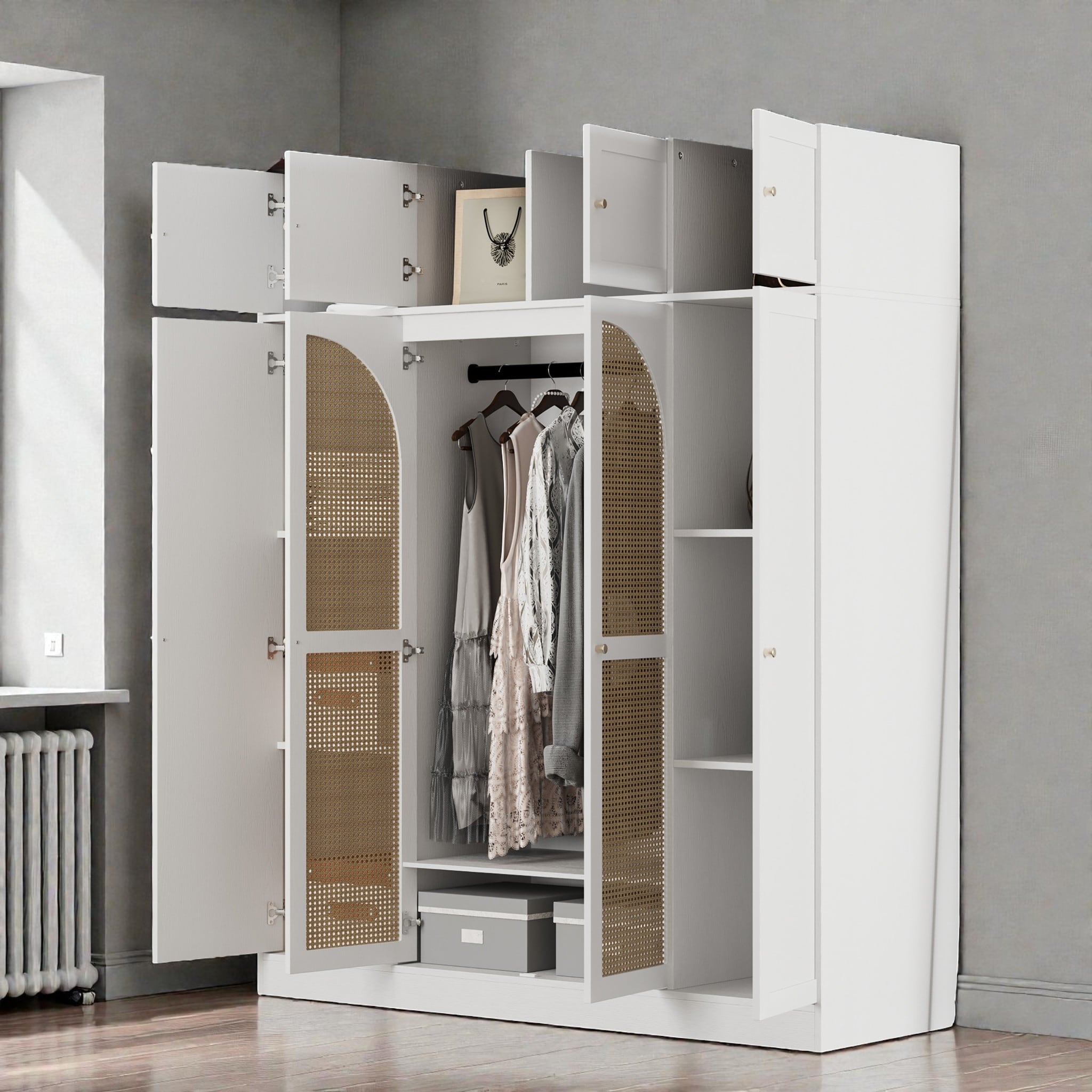 Tall-8-Door-Armoire-Wardrobe-