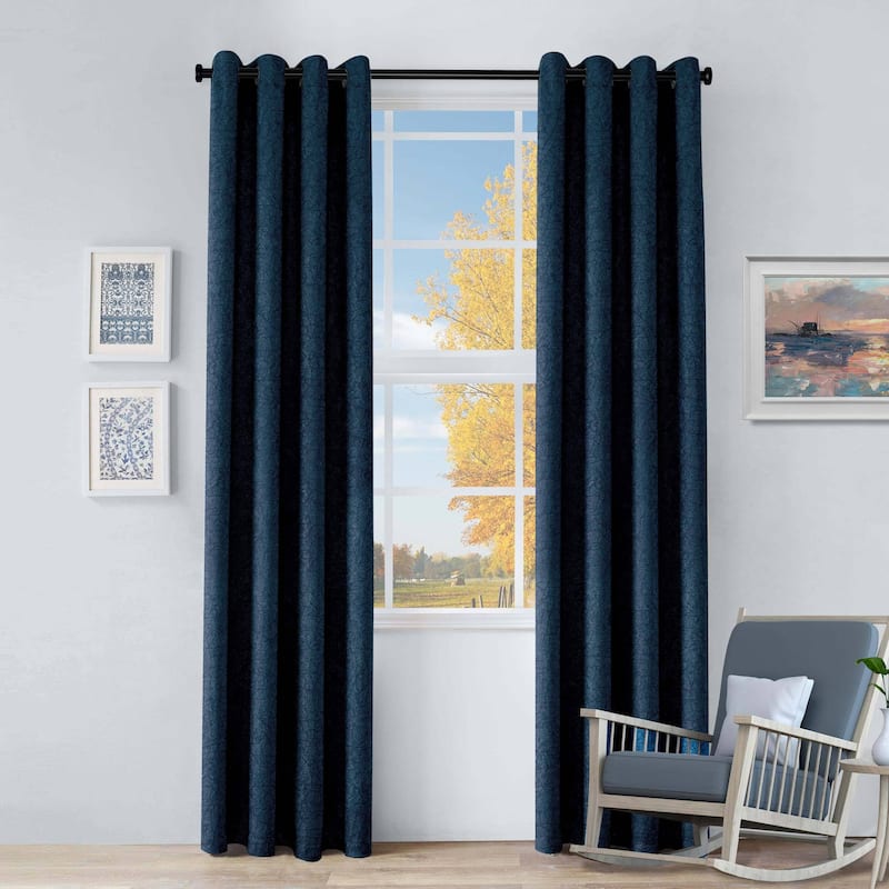 Superior Senna Washable Room Darkening Curtains, Set of 2 Panels