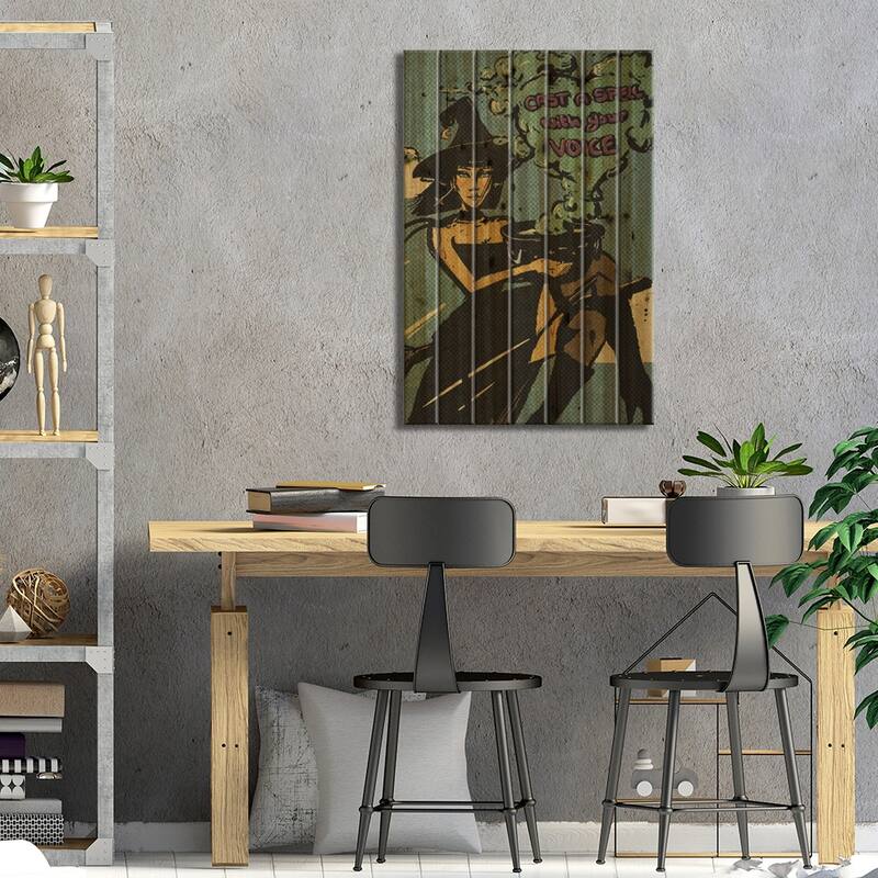 Cast A Spell With Your Voice Print On Wood by Illunatica - Multi-Color