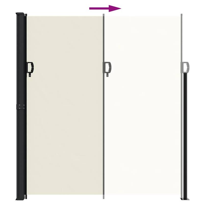 vidaXL Retractable Side Awning Patio Sun Shade Freestanding Privacy Screen