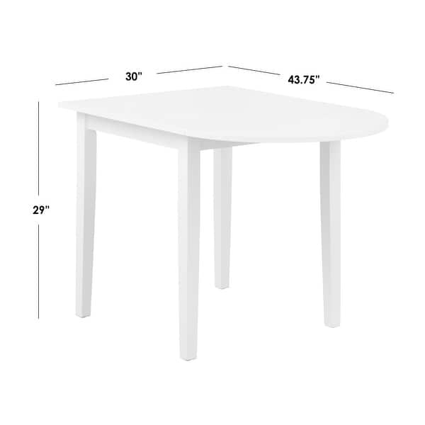 dimension image slide 1 of 2, Simple Living Country Cottage Drop Leaf 3-piece Dining Set