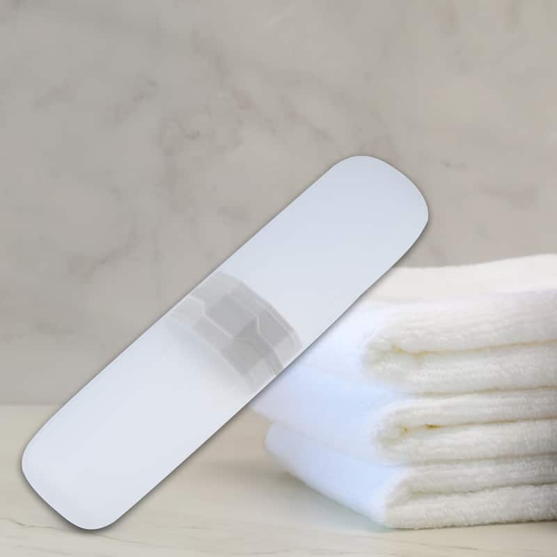 Toothbrush Case, Traveling Toothbrush Holders Case, Plastic, Clear, 7.87"x2.17" - Clear