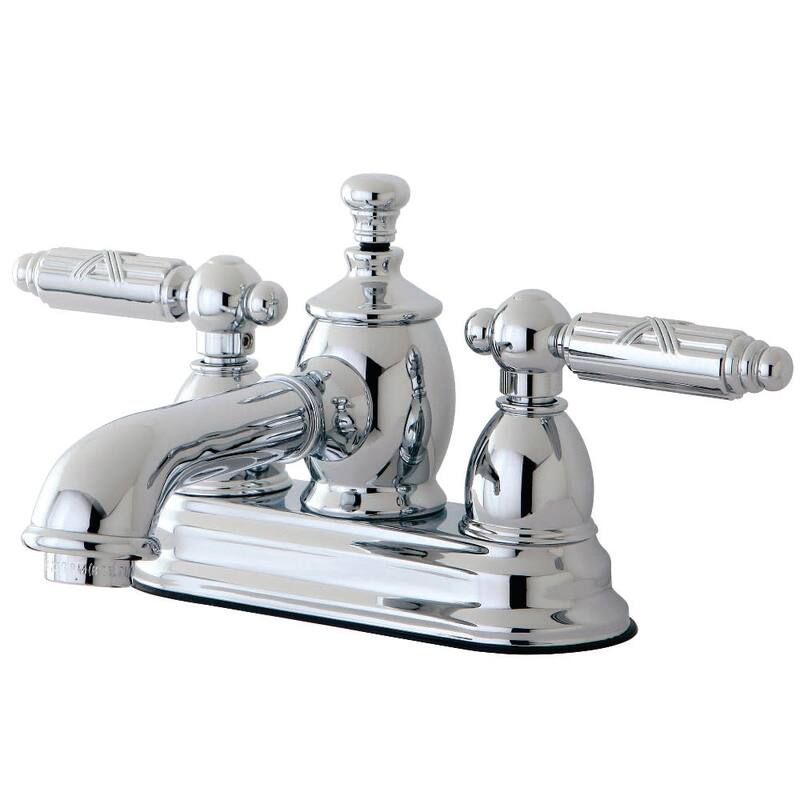 Kingston Brass Georgian 1.2 GPM Centerset Bathroom Faucet with Pop-Up - Polished Chrome