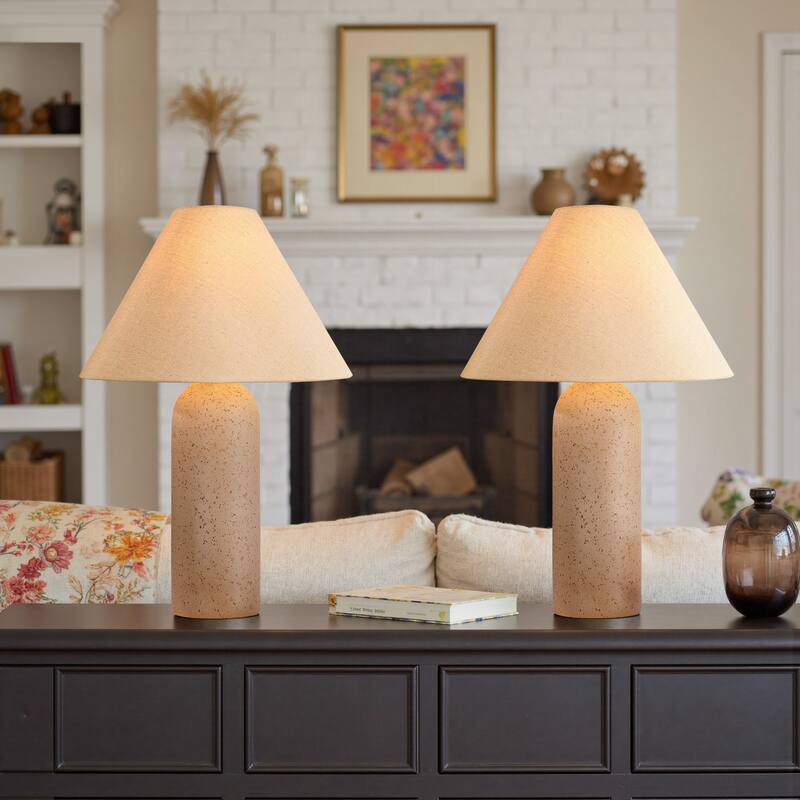 Pia Ricco Traditional Ceramic/Resin Table Lamp with 3-Way Switch