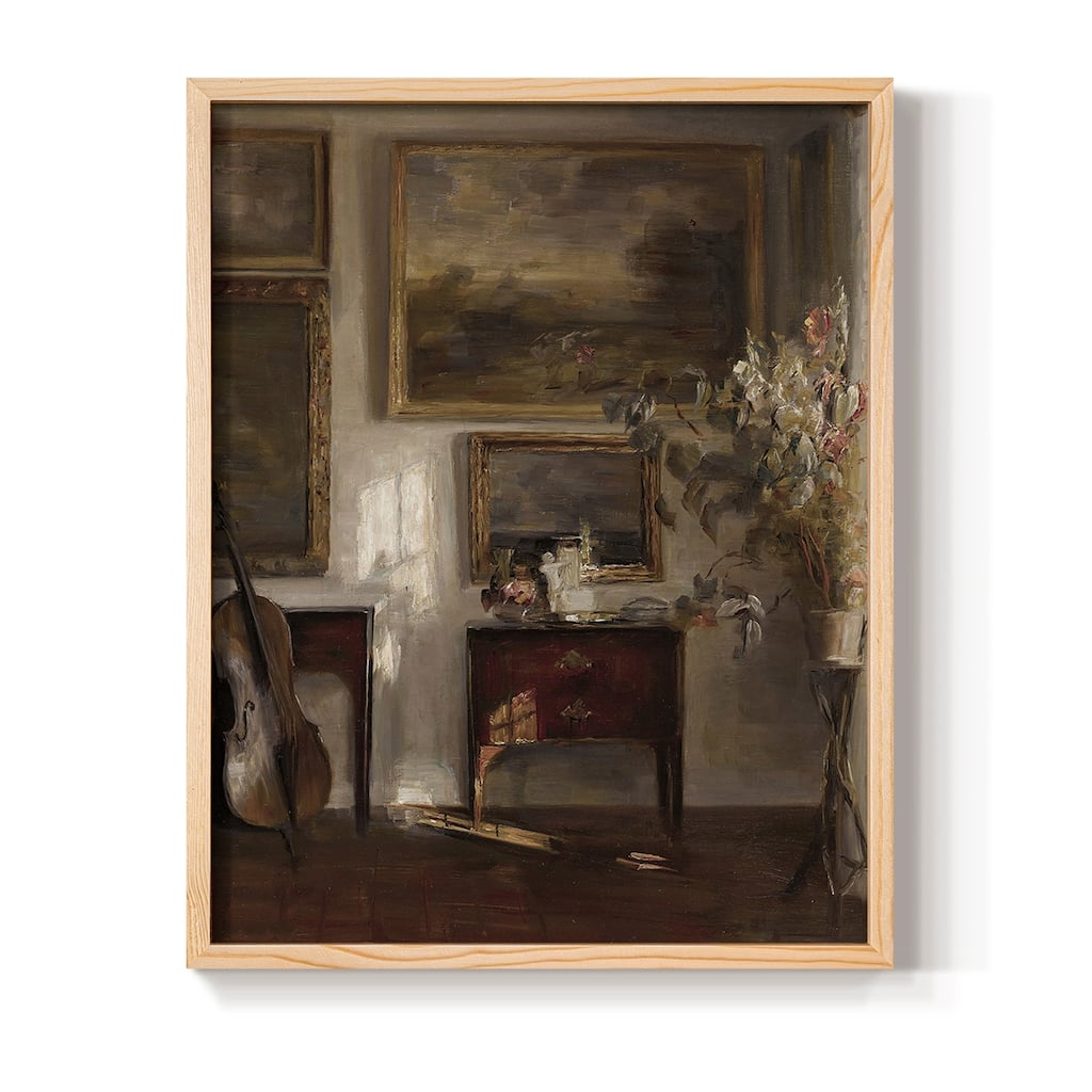 Vintage Portrait Print CVIII -Framed Print