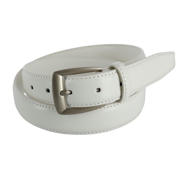 New CTM Men/'s Leather 28mm Basic Dress Belt