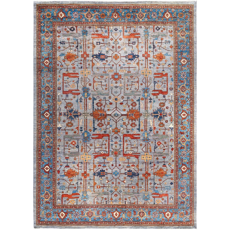 Serapi One-of-a-Kind Hand-Knotted Area Rug - Gray - 10' 2" x 14' 0"