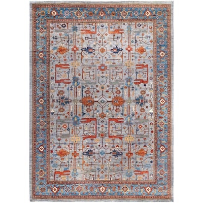 Serapi One-of-a-Kind Hand-Knotted Area Rug - Gray - 10' 2" x 14' 0"