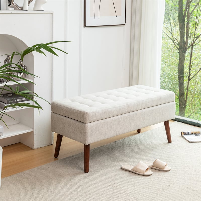 Storage Bench for Bedroom,End of Bed Bench Foot of Bed,Entryway Bench