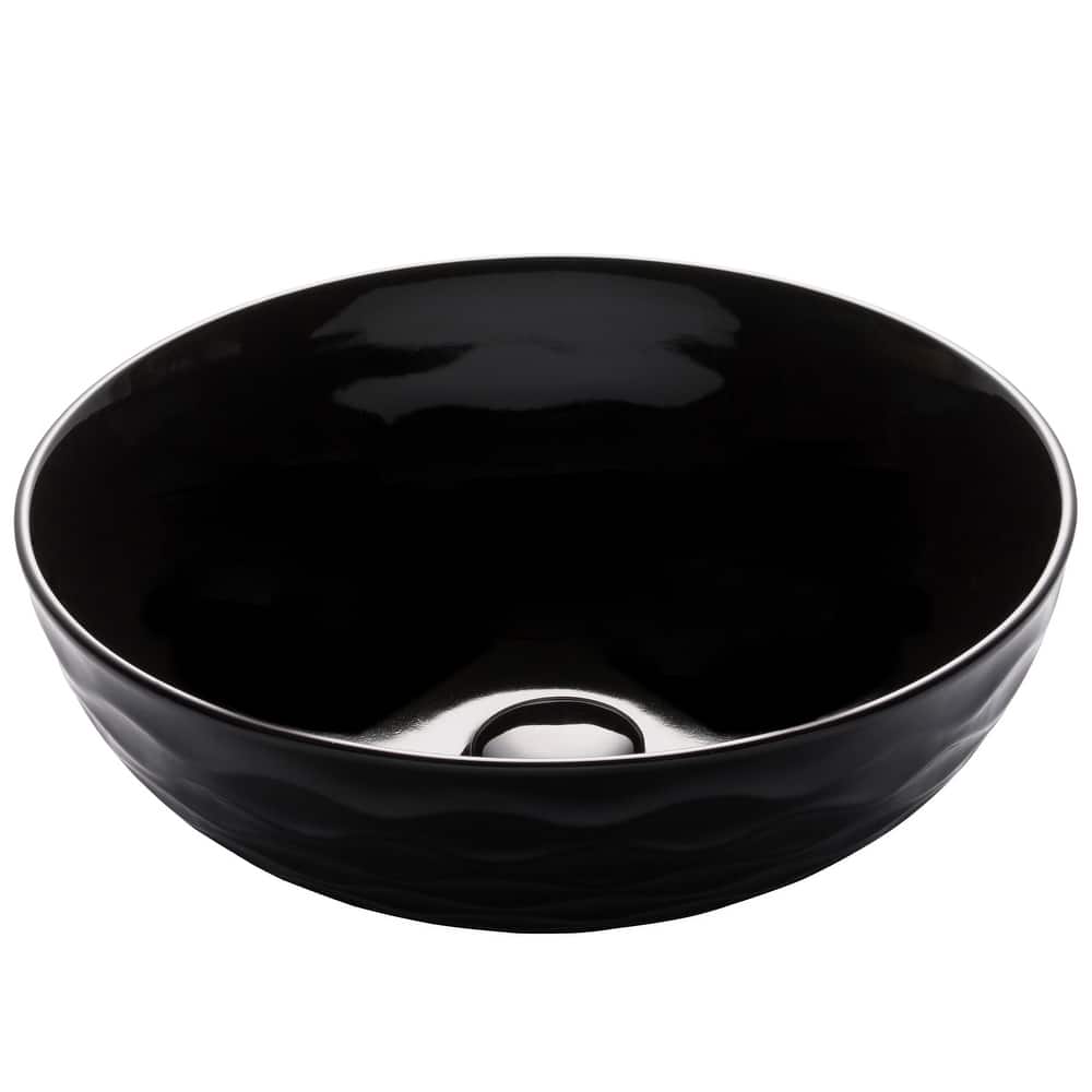 Kraus Viva 16-1/2" Circular Vitreous China Vessel Bathrrom Sink - Less
