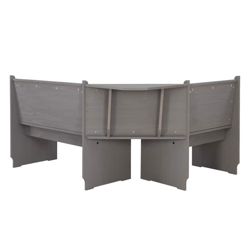 Wendell Solid Wood Corner Breakfast Nook Dining Set