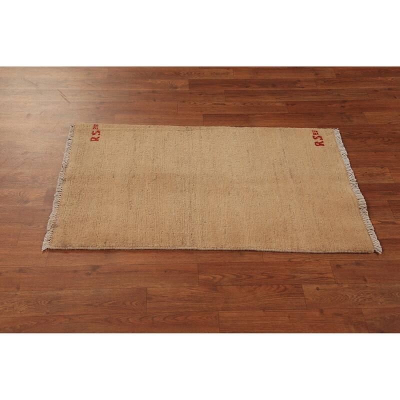 Contemporary Gabbeh Oriental Foyer Rug Handmade Wool Carpet - 2'0"x 3'3"