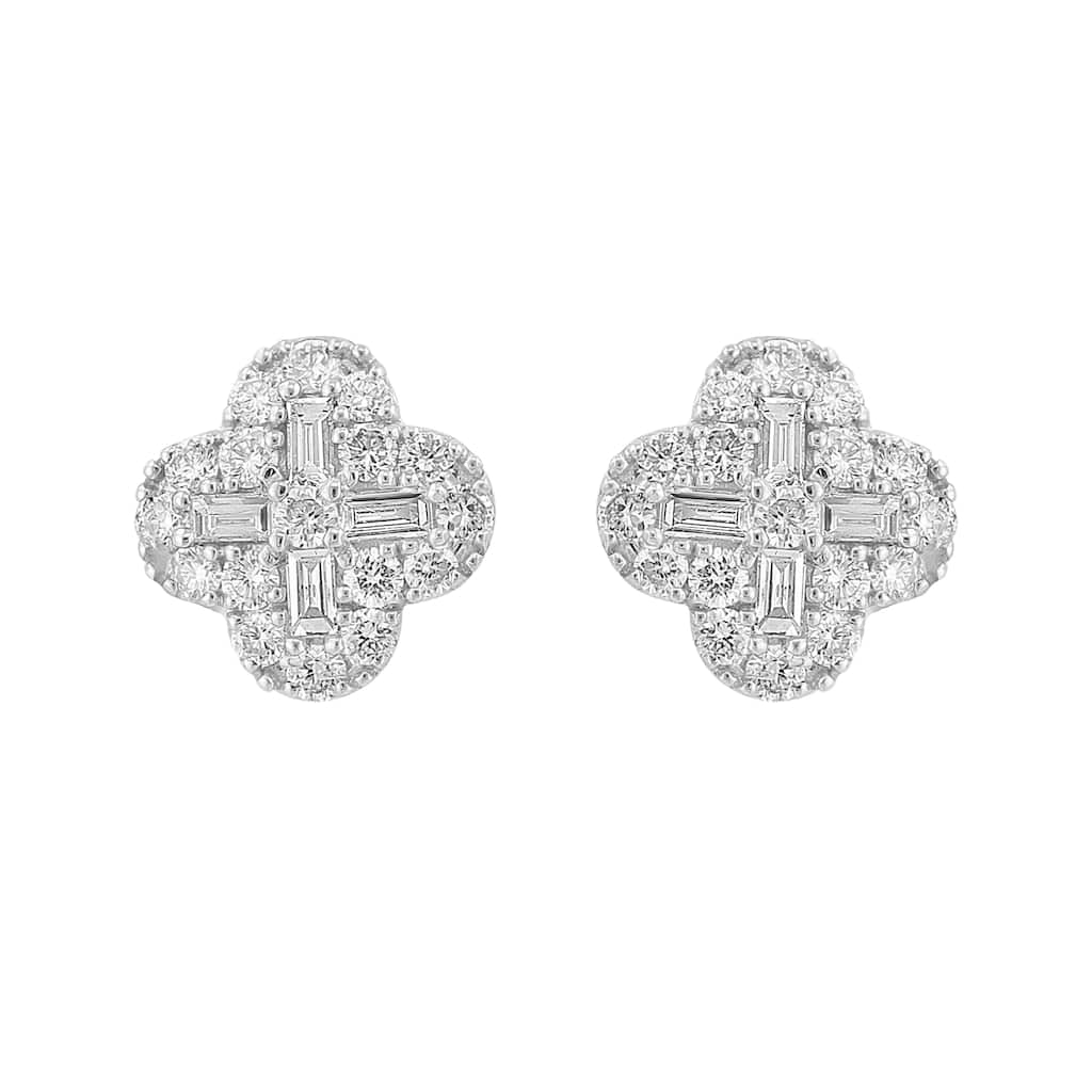 EFFY 14K White Gold Diamond Earrings