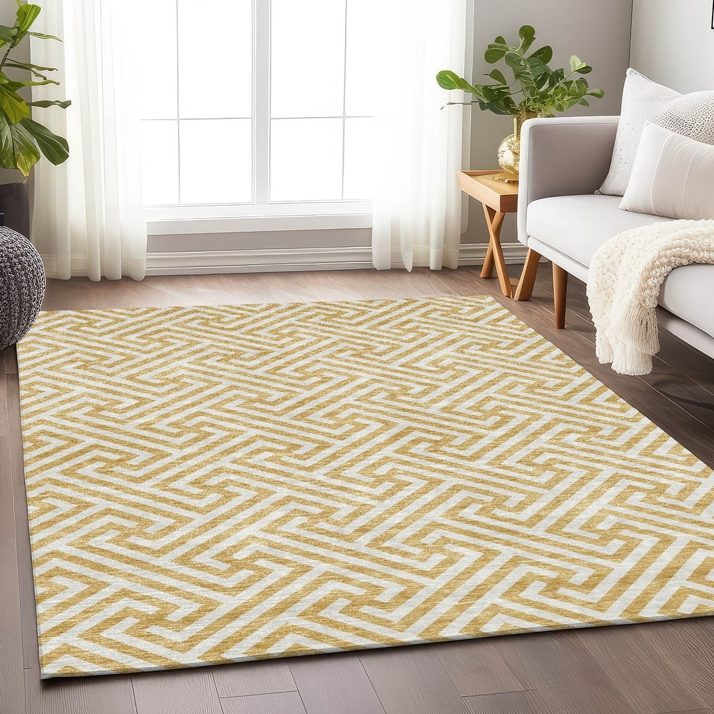 Premium Washable Super Soft Modern Geo Mayfield Rug