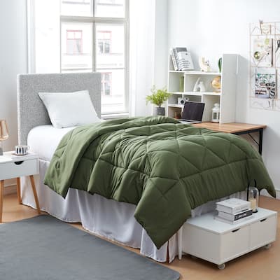 Solid Hero Green Twin XL Comforter