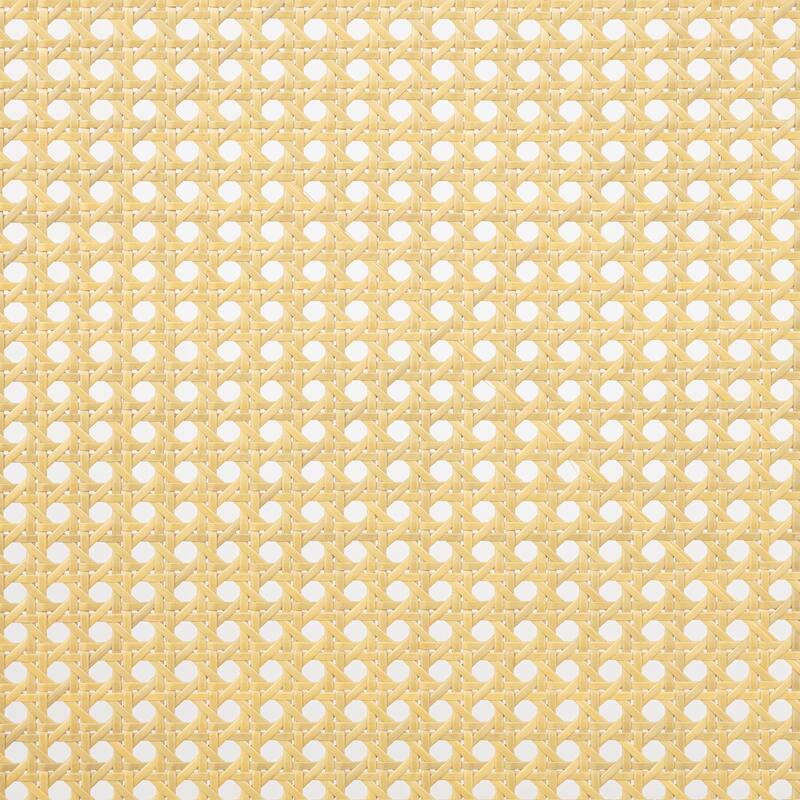 King Pine wooden Bed with Rattan Headboard and Footboard, with Central Enhanced Bed Platform