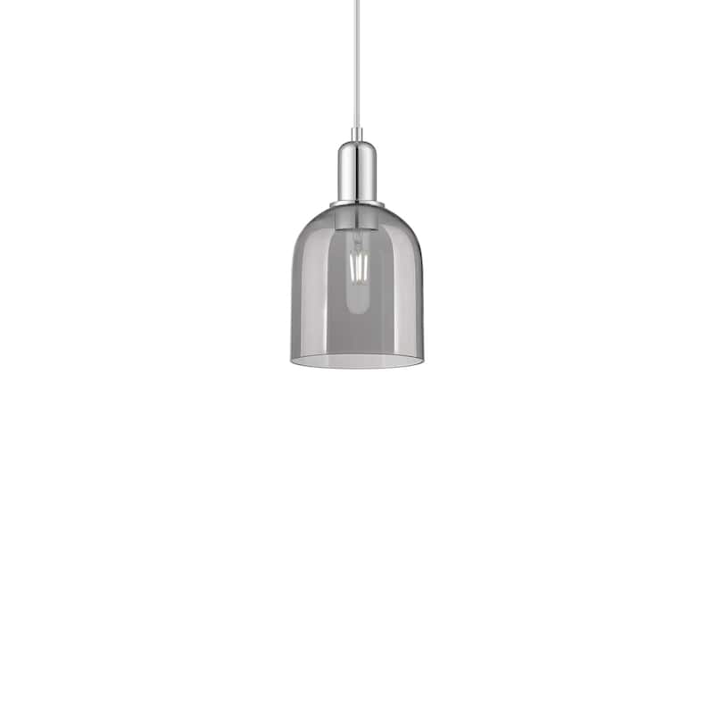 Innovations Lighting 716-1P-11-6 Bella Pendant Bella 6" Wide Mini - Polished Chrome / Light Smoke
