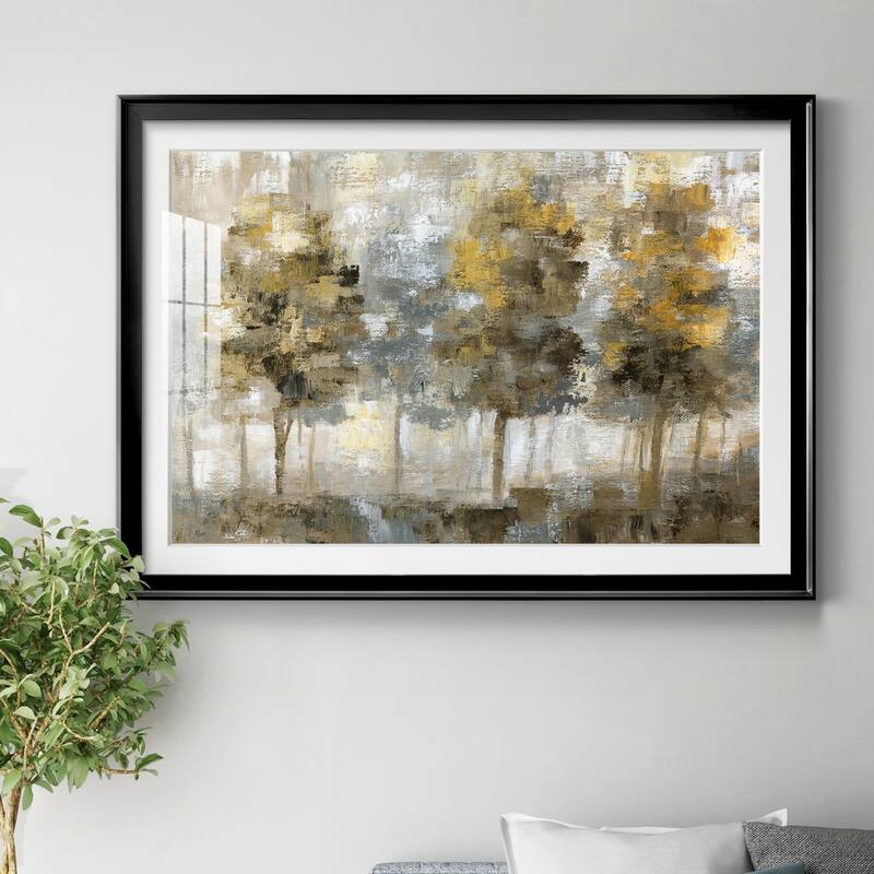 Linen Trees Premium Framed Print - Ready to Hang