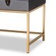preview thumbnail 8 of 19, Aliana Glam and Luxe Velvet and Gold Metal Large Storage Ottoman