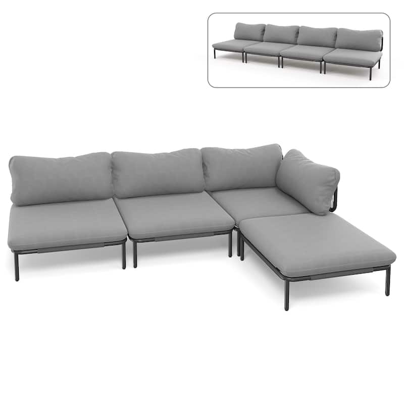 VredHom Outdoor Sectional Sofa Patio Furniture Sets