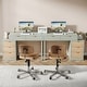 preview thumbnail 8 of 21, Modern Wood Computer Desk with 5-drawer for Home Office