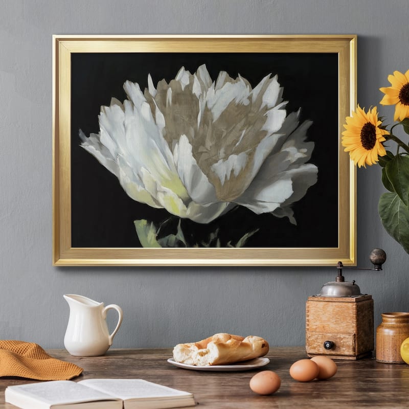 WHITE PEONY Premium Framed Canvas - Ready to Hang