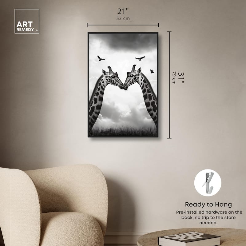 Giants in Love II Canvas by Art Remedy