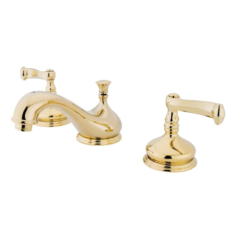 Kingston Brass Traditional 8 in. Widespread Bathroom Faucet in Polished Brass - Polished Brass