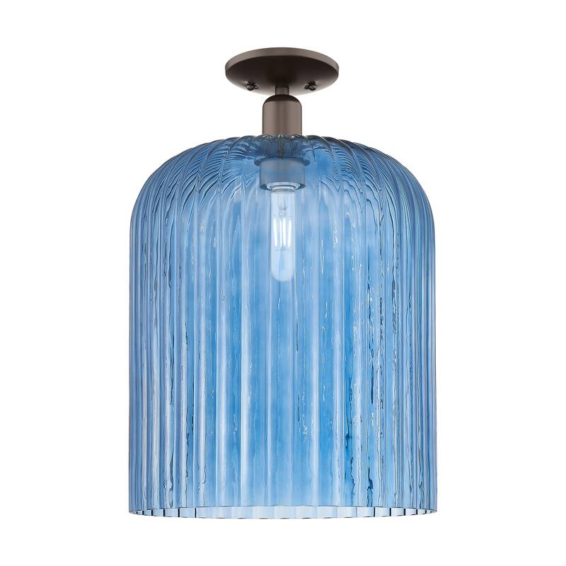 Innovations Lighting Downtown Urban - Bridal Veil - 1 Light 12" Semi-Flush Mount Light