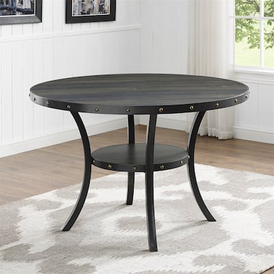 Dining Collection Espresso Wood Railhead Dining Table