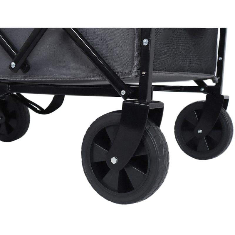 Expandable Dual-Layer Utility Wagon With 100% Extra Space-Grocery Cart For Camping,Shopping,Sports,Gardening,Fishing
