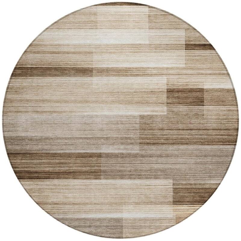 HomeRoots Striped Transitional Rectangle Outdoor Rug