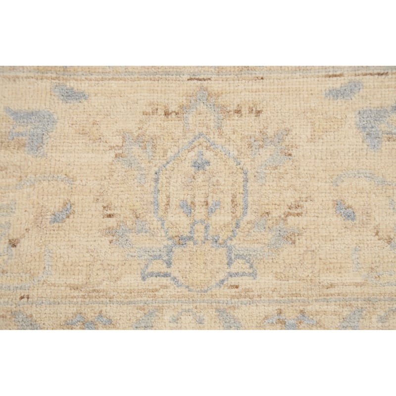 Vegetable Dye Muted Peshawar Chobi Oriental Wool Area Rug Hand-knotted - 8'10" x 11'9"