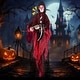 preview thumbnail 6 of 4, 8FT Halloween Animatronics Standing Grim Reaper Voice Activated Reaper