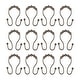 preview thumbnail 41 of 42, Utopia Alley Double Roller Ball Stainless Steel Shower Curtain Hooks Rings, Set of 12