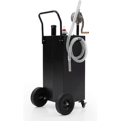 40 Gallon Gas Caddy with Pump Gasoline Tank Fuel Storage