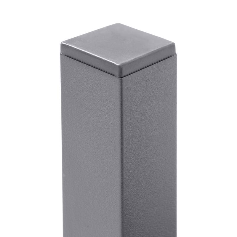 Pellebant Outdoor Aluminum Patio Side Table Rectangular End Table - 18.1 in L* 13.8 in W * 15.7 in H