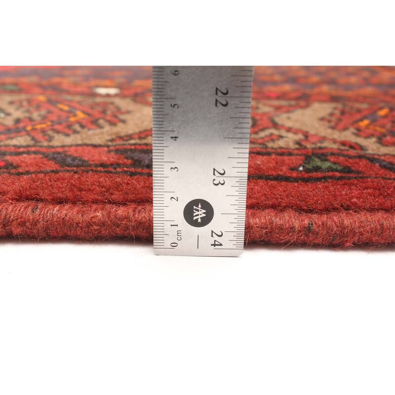 ECARPETGALLERY Hand-knotted Andelz Red Wool Rug - 4'3 x 6'8