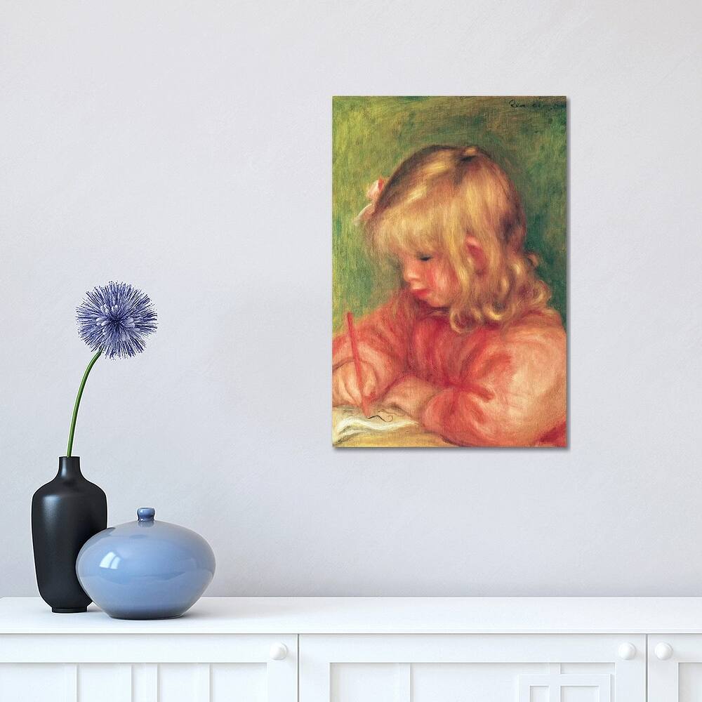 iCanvas "Child Drawing, 1905" by Pierre-Auguste Renoir Canvas Print