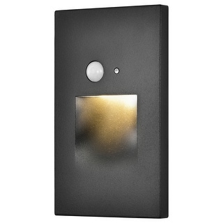 Hardwired White Motion Sensing Vertical LED Stair Light with Motion and ...