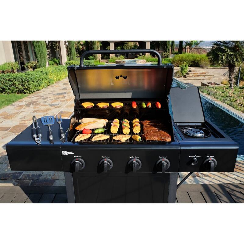 Kenmore 4 Burner plus Side Burner All Black Grill