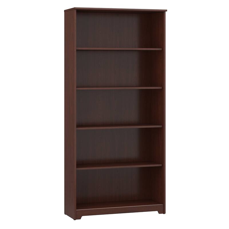 Bush Furniture Cabot Tall 5 Shelf Bookcase with Adjustable Shelves