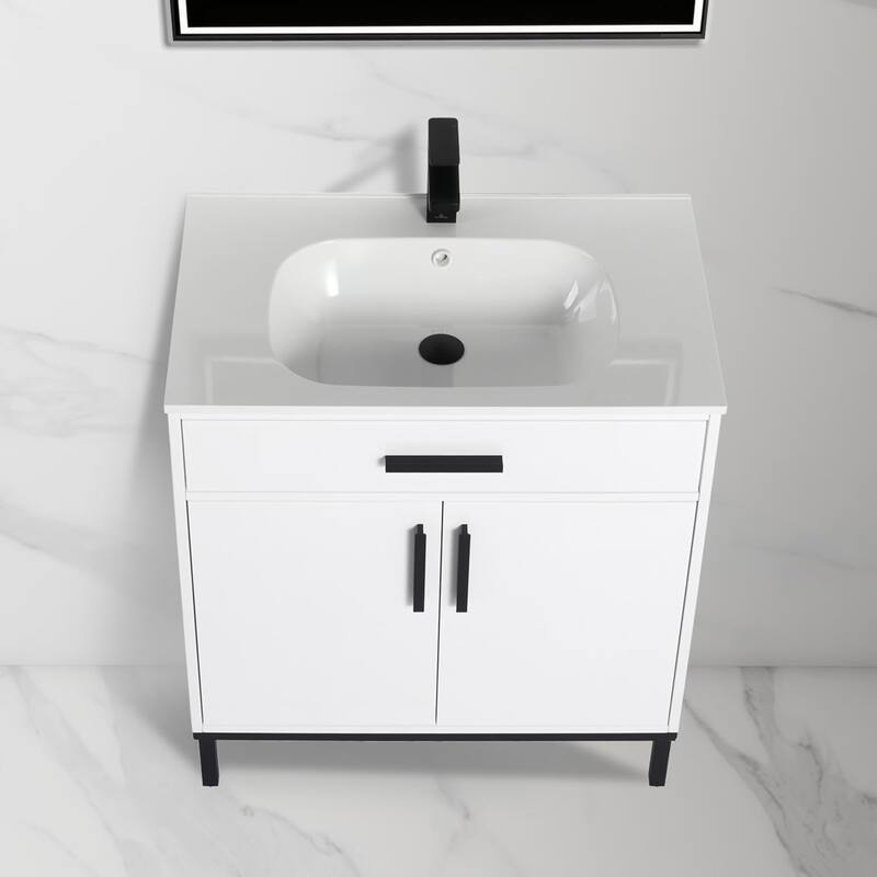 Blossom Freestanding Bathroom Vanity with SMC Sink All Wood